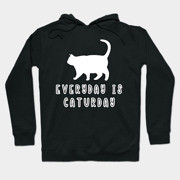 Fat Cat Shirt Everyday Is Caturday Cat Hoodie by Synithia Vanetta Williams